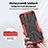 Coque Contour Silicone et Plastique Housse Etui Mat avec Magnetique Support Bague Anneau T08 pour Samsung Galaxy S21 5G Petit
