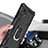 Coque Contour Silicone et Plastique Housse Etui Mat avec Magnetique Support Bague Anneau YF1 pour Samsung Galaxy M01 Core Petit