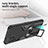 Coque Contour Silicone et Plastique Housse Etui Mat avec Magnetique Support Bague Anneau ZL1 pour Samsung Galaxy A42 5G Petit