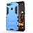 Coque Contour Silicone et Plastique Housse Etui Mat avec Support A01 pour Huawei Enjoy 8e Bleu Ciel