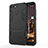 Coque Contour Silicone et Plastique Housse Etui Mat avec Support A01 pour Huawei Enjoy 8e Noir