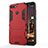 Coque Contour Silicone et Plastique Housse Etui Mat avec Support A01 pour Huawei Enjoy 8e Rouge