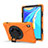 Coque Contour Silicone et Plastique Housse Etui Mat avec Support A01 pour Huawei MediaPad M6 10.8 Orange
