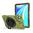 Coque Contour Silicone et Plastique Housse Etui Mat avec Support A01 pour Huawei MediaPad M6 10.8 Vert Armee