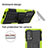 Coque Contour Silicone et Plastique Housse Etui Mat avec Support A01 pour Motorola Moto Edge 20 Pro 5G Petit