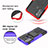 Coque Contour Silicone et Plastique Housse Etui Mat avec Support A01 pour Motorola Moto G60 Petit