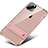 Coque Contour Silicone et Plastique Housse Etui Mat avec Support A02 pour Apple iPhone 11 Pro Max Or Rose