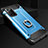 Coque Contour Silicone et Plastique Housse Etui Mat avec Support Bague Anneau N01 pour Samsung Galaxy Note 20 Ultra 5G Bleu Ciel