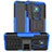 Coque Contour Silicone et Plastique Housse Etui Mat avec Support JX2 pour Nokia 3.4 Petit
