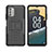 Coque Contour Silicone et Plastique Housse Etui Mat avec Support JX2 pour Nokia G400 5G Petit