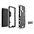 Coque Contour Silicone et Plastique Housse Etui Mat avec Support KC1 pour Samsung Galaxy M31 Prime Edition Petit