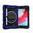 Coque Contour Silicone et Plastique Housse Etui Mat avec Support L01 pour Apple iPad Mini 4 Bleu