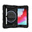 Coque Contour Silicone et Plastique Housse Etui Mat avec Support L01 pour Apple iPad Mini 4 Noir