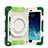 Coque Contour Silicone et Plastique Housse Etui Mat avec Support L02 pour Apple iPad Mini 4 Petit