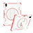 Coque Contour Silicone et Plastique Housse Etui Mat avec Support L08 pour Apple iPad 10.9 (2022) Or Rose
