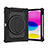 Coque Contour Silicone et Plastique Housse Etui Mat avec Support L09 pour Apple iPad 10.9 (2022) Noir