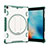 Coque Contour Silicone et Plastique Housse Etui Mat avec Support L09 pour Apple New iPad 9.7 (2017) Vert