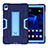 Coque Contour Silicone et Plastique Housse Etui Mat avec Support pour Huawei MediaPad M6 8.4 Bleu