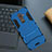 Coque Contour Silicone et Plastique Housse Etui Mat avec Support pour Nokia 7 Plus Bleu
