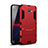 Coque Contour Silicone et Plastique Housse Etui Mat avec Support pour Samsung Galaxy A9 (2016) A9000 Rouge