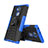 Coque Contour Silicone et Plastique Housse Etui Mat avec Support pour Sony Xperia XA2 Bleu