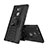 Coque Contour Silicone et Plastique Housse Etui Mat avec Support pour Sony Xperia XA2 Noir