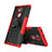 Coque Contour Silicone et Plastique Housse Etui Mat avec Support pour Sony Xperia XA2 Plus Rouge