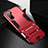 Coque Contour Silicone et Plastique Housse Etui Mat avec Support R01 pour Huawei P40 Lite 5G Rouge