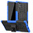 Coque Contour Silicone et Plastique Housse Etui Mat avec Support R01 pour Samsung Galaxy Note 10 Plus Petit