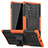 Coque Contour Silicone et Plastique Housse Etui Mat avec Support R01 pour Samsung Galaxy Note 10 Plus Petit