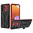 Coque Contour Silicone et Plastique Housse Etui Mat avec Support YF1 pour Samsung Galaxy A33 5G Rouge