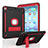Coque Contour Silicone et Plastique Housse Etui Mat avec Support YJ1 pour Apple iPad Air 3 Rouge et Noir