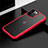 Coque Contour Silicone et Plastique Housse Etui Mat N01 pour Apple iPhone 12 Pro Max Rouge