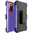 Coque Contour Silicone et Plastique Housse Etui Mat N04 pour Samsung Galaxy Note 20 Ultra 5G Violet
