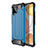 Coque Contour Silicone et Plastique Housse Etui Mat pour Samsung Galaxy A42 5G Bleu Ciel