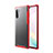 Coque Contour Silicone et Plastique Housse Etui Mat pour Samsung Galaxy Note 10 Rouge