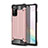 Coque Contour Silicone et Plastique Housse Etui Mat pour Samsung Galaxy Note 20 Ultra 5G Or Rose