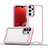 Coque Contour Silicone et Plastique Housse Etui Mat QW1 pour Samsung Galaxy M44 5G Blanc