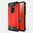 Coque Contour Silicone et Plastique Housse Etui Mat R01 pour Huawei Mate 20 Rouge