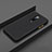 Coque Contour Silicone et Plastique Housse Etui Mat R01 pour OnePlus 7T Pro Noir
