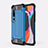 Coque Contour Silicone et Plastique Housse Etui Mat U01 pour Xiaomi Mi 10 Bleu Ciel