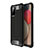Coque Contour Silicone et Plastique Housse Etui Mat WL1 pour Samsung Galaxy A03s Noir