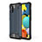 Coque Contour Silicone et Plastique Housse Etui Mat WL1 pour Samsung Galaxy A51 4G Bleu Royal Petit