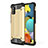 Coque Contour Silicone et Plastique Housse Etui Mat WL1 pour Samsung Galaxy A51 4G Or