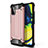 Coque Contour Silicone et Plastique Housse Etui Mat WL1 pour Samsung Galaxy A71 5G Or Rose