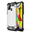 Coque Contour Silicone et Plastique Housse Etui Mat WL1 pour Samsung Galaxy M31 Prime Edition Argent