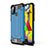 Coque Contour Silicone et Plastique Housse Etui Mat WL1 pour Samsung Galaxy M31 Prime Edition Bleu