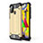 Coque Contour Silicone et Plastique Housse Etui Mat WL1 pour Samsung Galaxy M31 Prime Edition Or