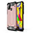 Coque Contour Silicone et Plastique Housse Etui Mat WL1 pour Samsung Galaxy M31 Prime Edition Or Rose