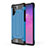 Coque Contour Silicone et Plastique Housse Etui Mat WL1 pour Samsung Galaxy Note 10 Plus 5G Bleu